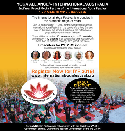 Yoga Alliance® Partnership IYF- Rishikesh 2019