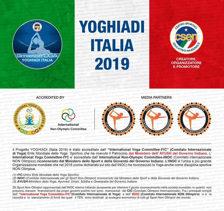 Yoga for Sports Evento Nazionale Creato e Organizzato dal C.S.E.N  
